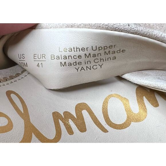 Sam Edelman Golden Caramel Suede Yancy Block Heel Sandal 10 M New - Picture 12 of 13